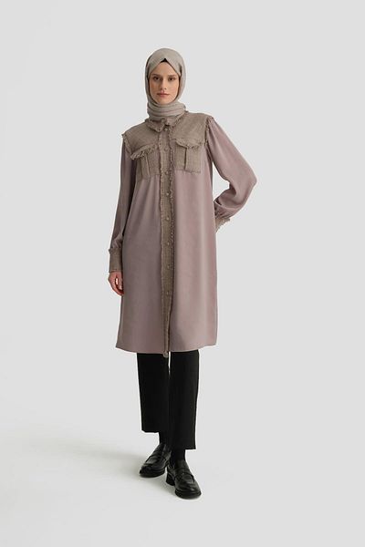 Armine Tweed Mix Tunic 24k4400 Mink