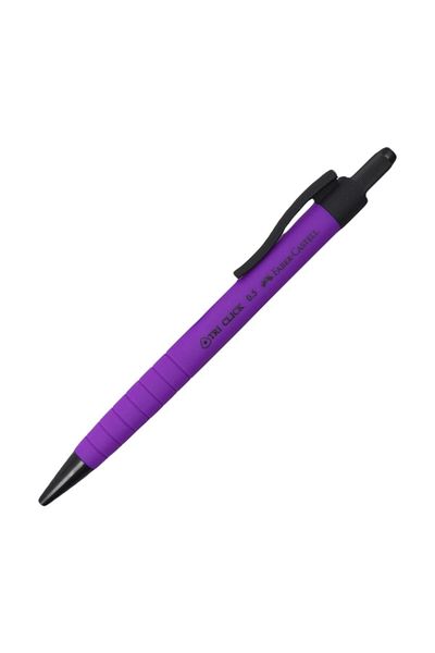 Faber Castell Faber-Castell Versatil Tri Click Tip Pen - Rubber Coating, 0.5 Purple 17187