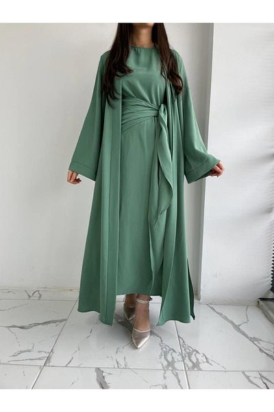 MELEK ARAZ Mint Suzan Abaya Set
