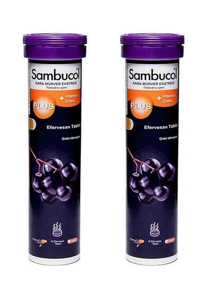 Sambucol Plus 15 Effervescent Tablets 2 Pieces