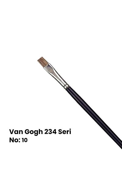 Van Gogh 234 Series Ox Ear Bristle Flat Cut Tip Brush No 10
