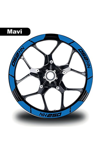Depozee Mavi CF MOTO 250 NK Geniş Jant Sticker Etiket Modeli