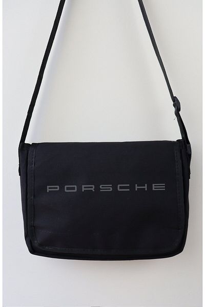 Fuddy Moda Geantă Messenger cu imprimeu Porsche, Geantă de umăr unisex cu imprimeu auto