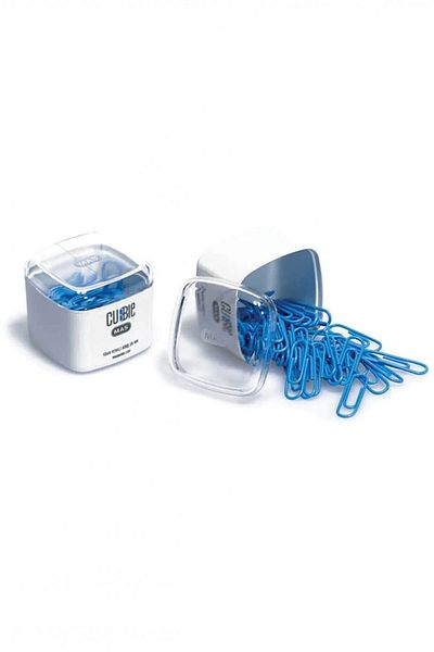 Mas Cubbie Colored Paper Clip 28mm Blue 50 Pieces