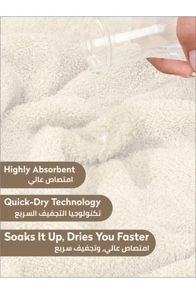 Donetella 2 - Pcs Premium Hand Towels (50x90cm ) 600 GSM 100% Combed Cotton