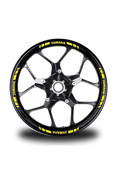 Bilge Sea Yamaha Written Short Outer Stripe 16-Piece Single Color Wheel Rim S...