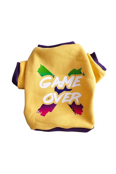 atelyu Cat Dog Suit Fleece Game over Sweatshirt