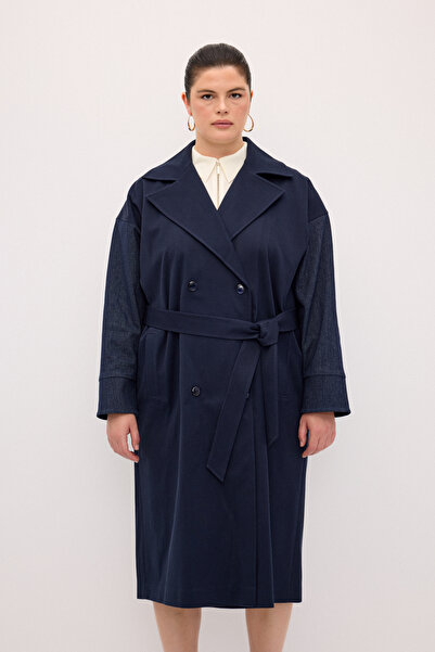 Love My Body Kolları Detaylı Trençkot