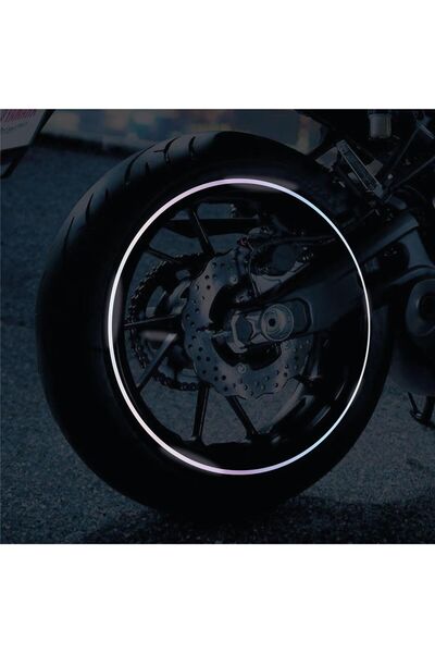 pınaxar Hologram Yarım Daire Jant Sticker Modeli Motor Aksesuar