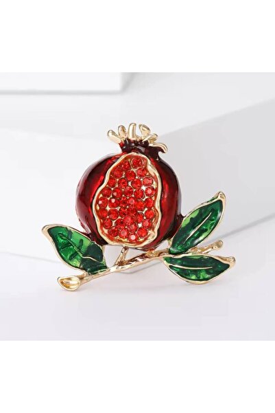 ESJ Dalda Nar Bereket Kadın Broş Ebat: 3,7*4,2 Cm