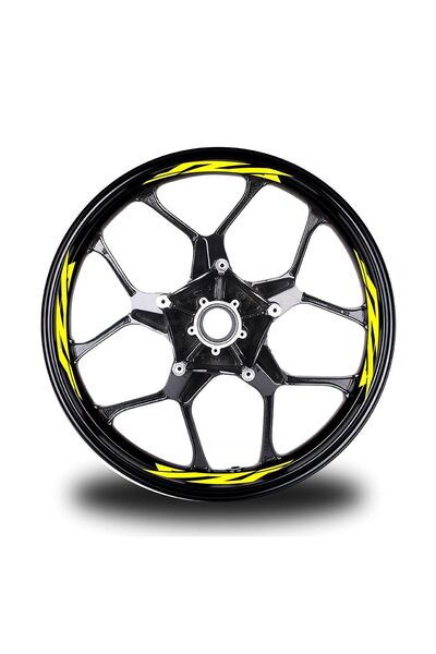 Generic Brand Yzf Written 16-Piece Rim Inside Lettering Sticker Label
