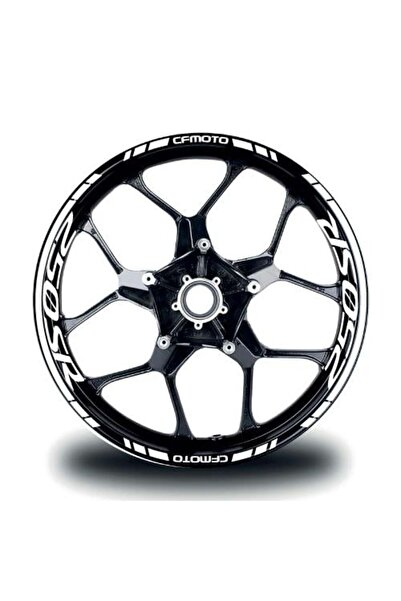 pınaxar CFMOTO 250SR Jant Sticker İç & Dış Takım Modeli Beyaz