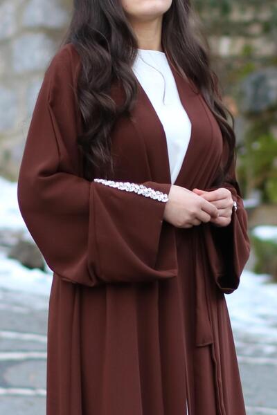 MELEK ARAZ Kahve Ala Abaya