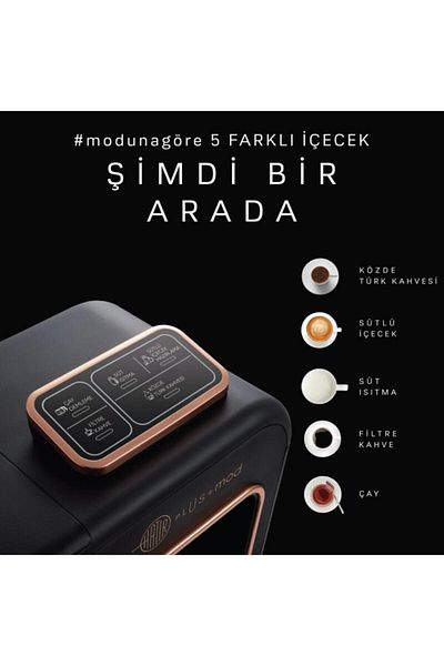 Karaca Hatir Plus Mod 5in - Coffee and Tea Machine Black Copper