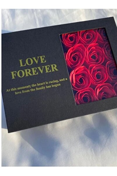 Genel Markalar ÖZEL GÜN HEDİYE KIRMIZI GÜL DOLU KUTULU İSTİRİDYE İNCİ KOLYE SETİ