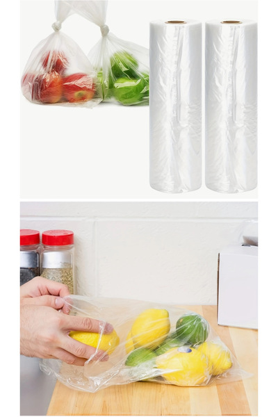 Özkan Ambalaj Temizlik Rulo Market Poşeti Büyük Boy 1 Rulo 200 Adet