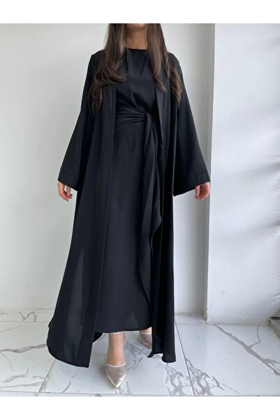 MELEK ARAZ Μαύρο Σετ Suzan Abaya
