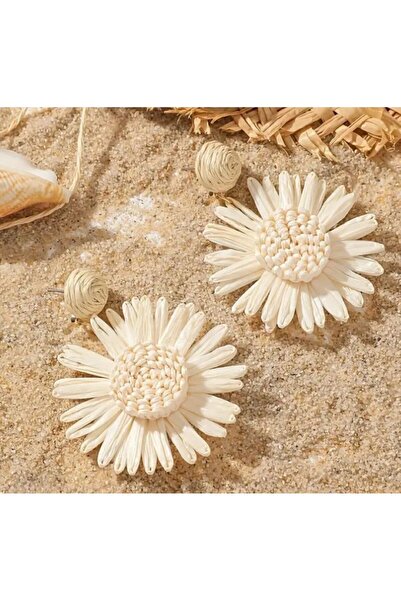 Dgt Luxury Boho Chic Daisy Earrings, Ear Pin Stainless Steel, Casual, Beach Party, Summer Evening