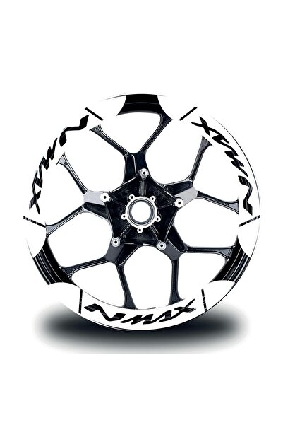 habune YAMAHA Nmax İç & Dış Jant Sticker Modeli Beyaz