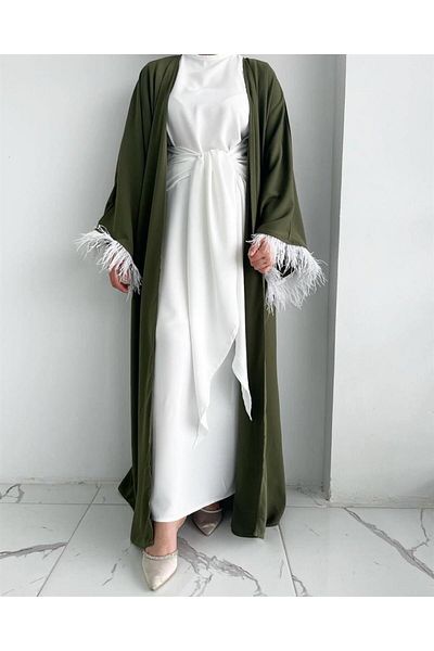 MELEK ARAZ Σετ Khaki Zehra Abaya