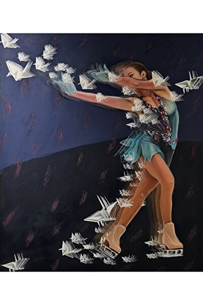 artoloji Nalin Yeşilbaş - İsimsiz - 2024 - Tuval üzerine karışık teknik - 100...