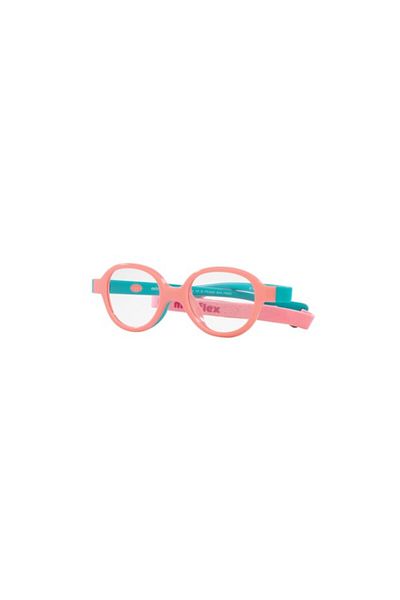 MIRAFLEX Unisex Round Eyeglasses- Mf 4003 - Lense Size:38mm - Pink & Turquoise