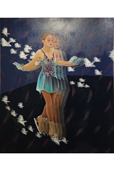 artoloji Nalin Yeşilbaş - İsimsiz - 2024 - Tuval üzerine karışık teknik - 100...