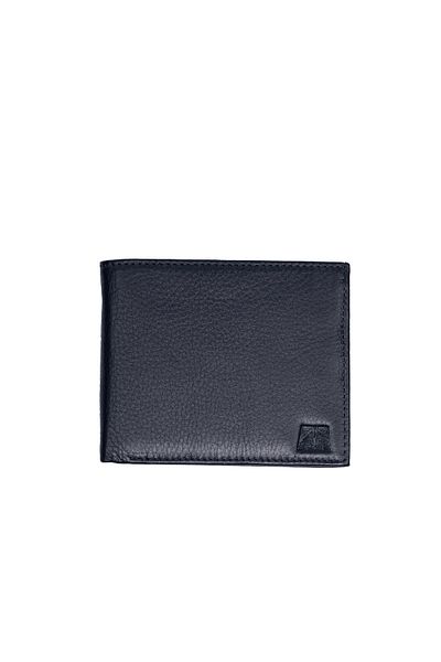 Deriza Navy Blue Matte 6110 - Ανδρικό πορτοφόλι από γνήσιο δέρμα