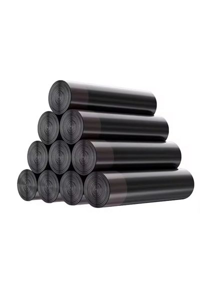 Özkan Ambalaj Temizlik Pack of 10 Black Thick Rolls - 80X110 cm Garbage Bags