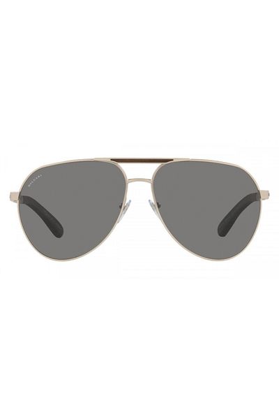 Bvlgari Man Pilot Sunglasses- Bv 5055k - Lense Size:62mm - Matte Silver Plated