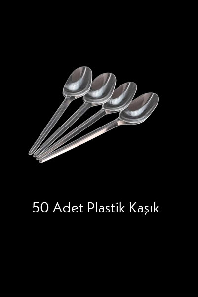 Özkan Ambalaj Temizlik 3 Gözlü Köpük Tabak - Plastik Çatal,kaşık - Karton Bardak Eko Set(50li Set)