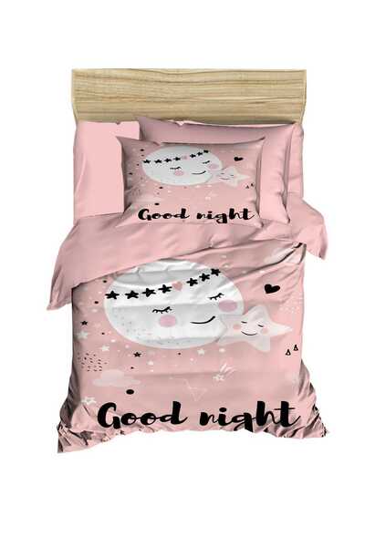 Mira Home طقم غطاء لحاف للفتيات حديثي الولادة من القطن Good Night