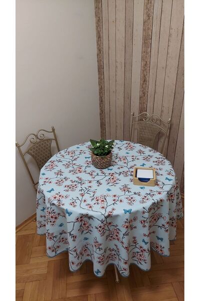 gonk Yuvarlak,duck (SIVI İTİCİ ,LEKE TUTMAZ) kumaş,masa örtüsü