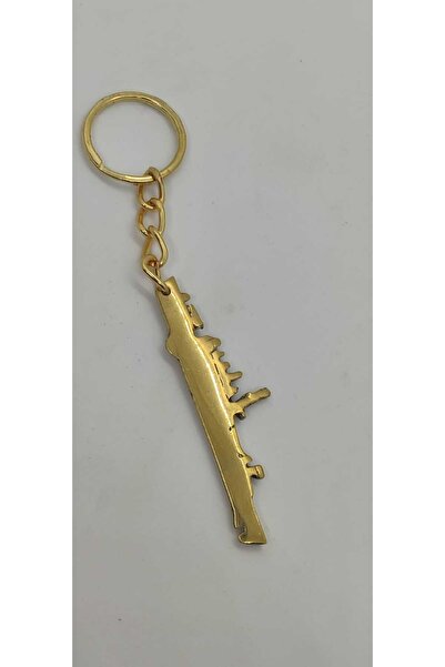 Kalender Döküm سلسلة مفاتيح سفينة حربية نحاسية