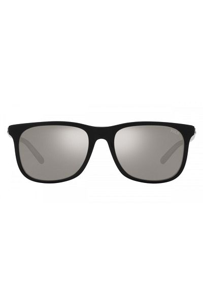 Polo Man Oval Sunglasses- Ph 4186u - Lense Size:55mm - Shiny Black On Crystal