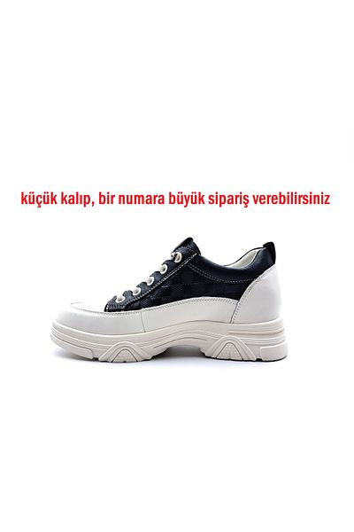 Guja Pantofi sport casual pentru femei, negri, cu toc ascuns, din piele naturală