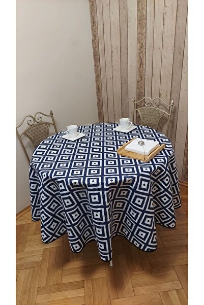 gonk Round,Duck (Liquid Iti̇ci̇,Stain-Proof) Fabric,Tablecloth
