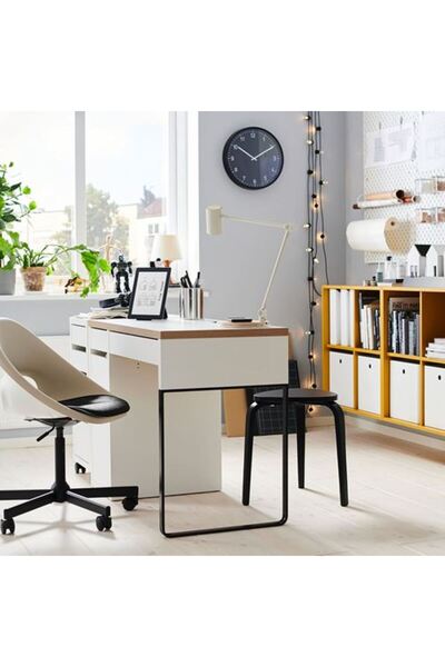 IKEA ELDBERGET/MALSKAR, çalışma sandalyesi, bej-siyah