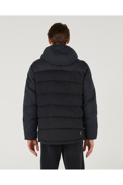 SKECHERS M Outerwear Padded Jacket Erkek Siyah Mont S242077-001