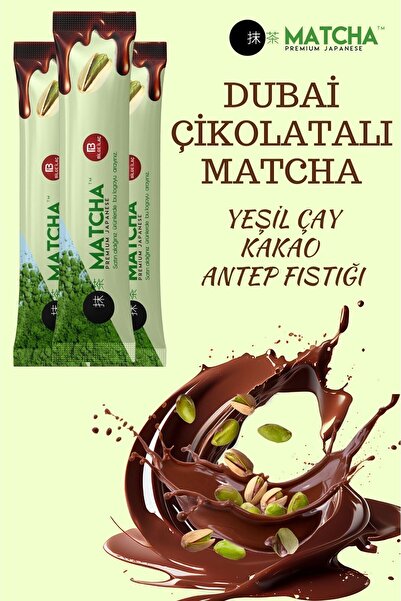 Bilge İlaç Matcha Premium Japanese DUBAİ ÇİKOLATALI MATCHA