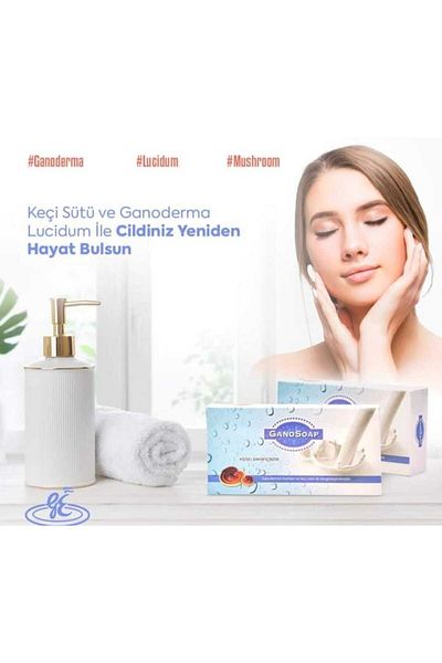 GanoExcel Gano Soap Derma Mushroom and Goat Milk Soap (2x100gr)