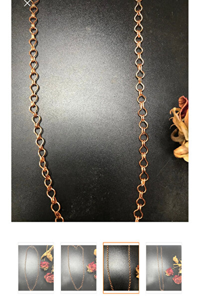 isikaccessories SAF BAKIR ZİNCİR KOLYE 80 cm için