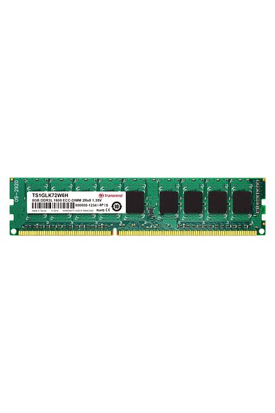 Transcend 8Gb Ddr3L 1600 Ecc-Dimm Cl11 2Rx8 Ts1Glk72W6H Server Ram Memory