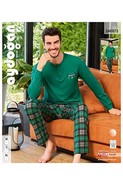 Aydoğan 240872 Supreme Green Мъжки пижамен комплект