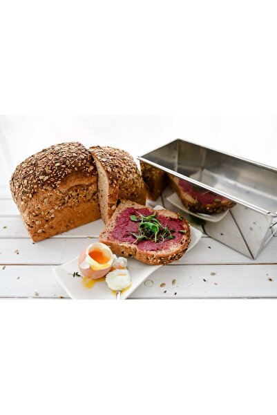 moldchef قالب خبز من الفولاذ المقاوم للصدأ - قالب خبز الخبز مقاس 25 سم