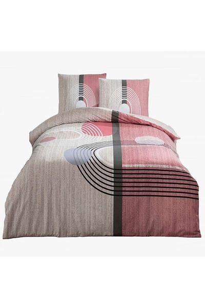 Taç Σετ Παπλωματοθήκη Ranforce Quenn Size 120 τεμαχίων Alex Pink Elastic 160 cm X 220 cm
