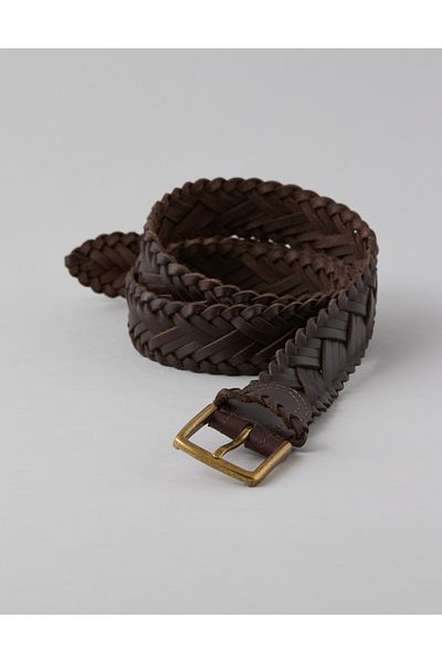 AMERICAN EAGLE AE Braided Leather Belt