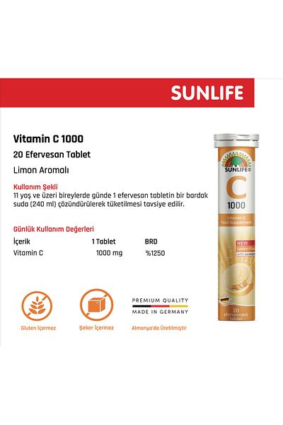 Sunlife Vitamin C - 1000Mg