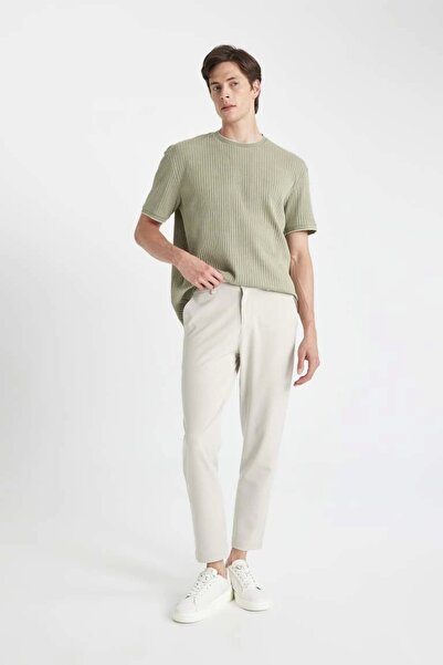 DeFacto C7508 Tailored Fit Basic Straight Leg All Direction Stretch Pocket Pants