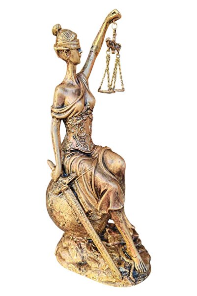 HG Home&Game Avukat Adalet Kadın Heykeli Themis Terazi Dekoratif Hakim Dünya ...